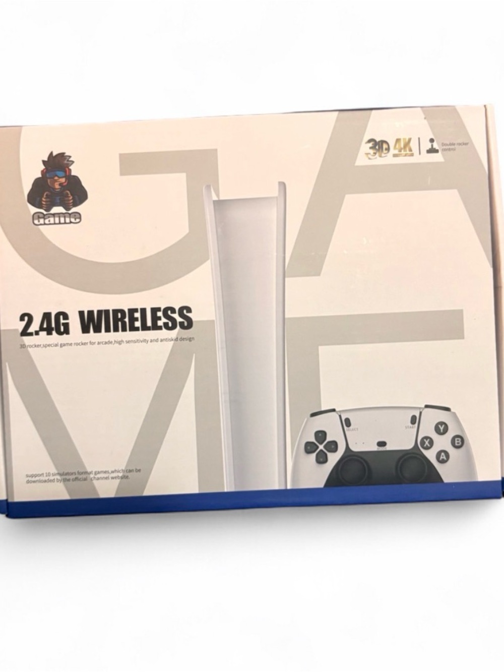 2.4G Wireless White Game Console with Controller
